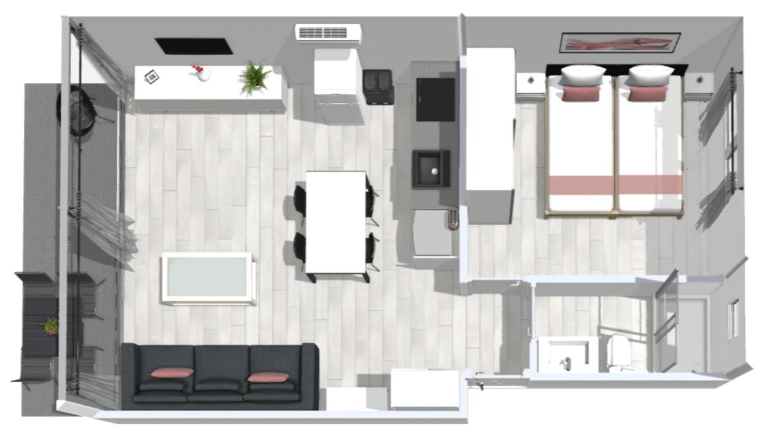 Roses Apartments 2 - Vista Mar Lateral 1Habitacion Ngoại thất bức ảnh